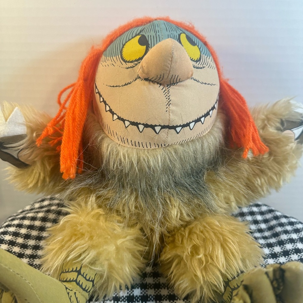 Where the wild things are vintage Sipi plush puppet